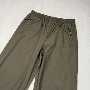 Polo Sport Ralph Lauren Pants Mens Large Olive Green Track Wind Pants Ankle Zips